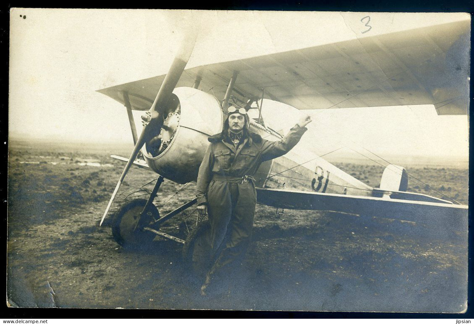 Cpa Carte Photo Aviateur Avion Biplan    STEP198 - ....-1914: Precursors