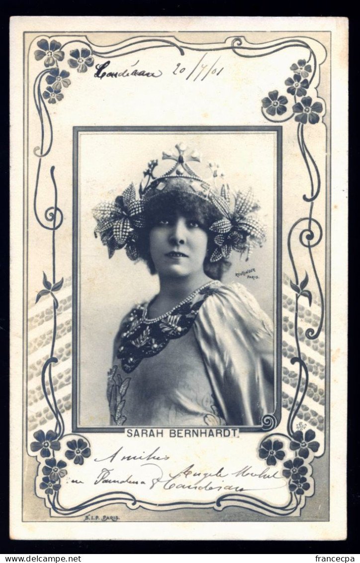 267 - ARTISTE - SARAH BERNHARDT -  DOS NON DIVISE - Artiesten