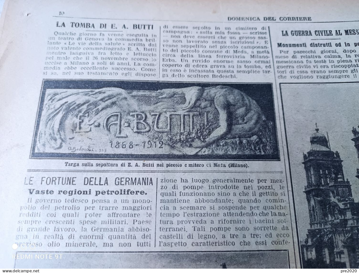 LA DOMENICA DEL CORRIERE 1913 MEDA MILANO POZZUOLI - Andere & Zonder Classificatie