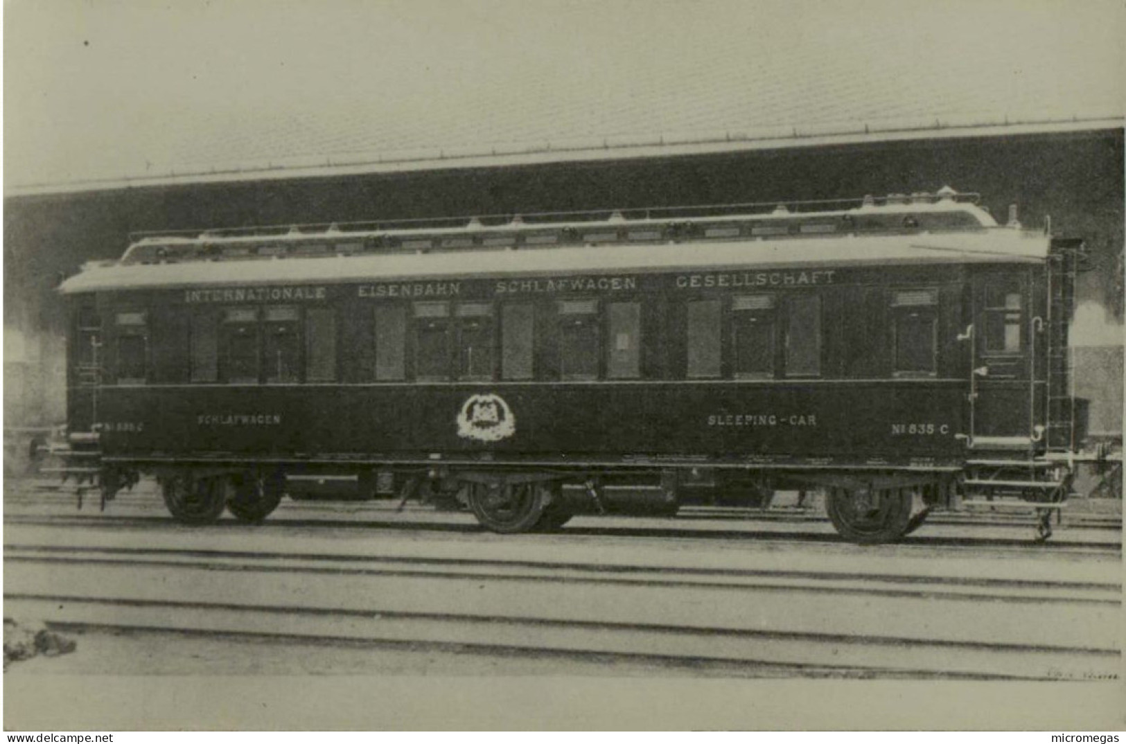 Reproduction - Wagon-lits N° 535 C, Constr. 1899, Série 533-538 - Ligne Vienne-Cracovie - Treni