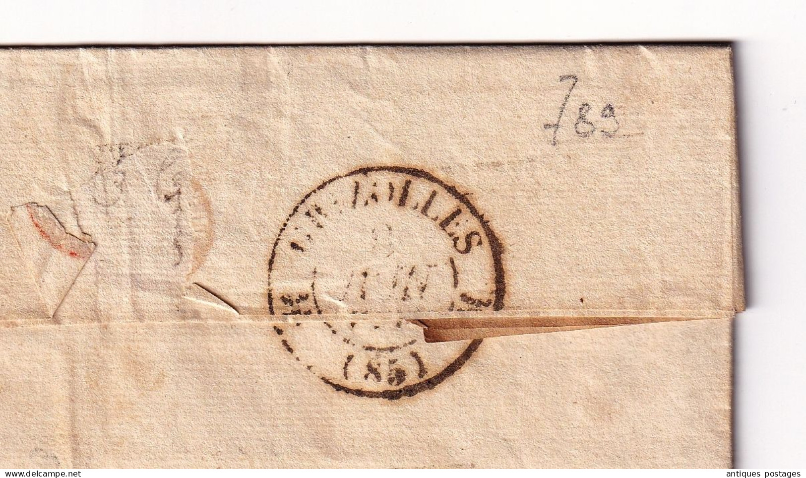 Lettre 1833 Port Payé avec Correspondance Langon Gironde Maire Verdun sur Garonne Facteur