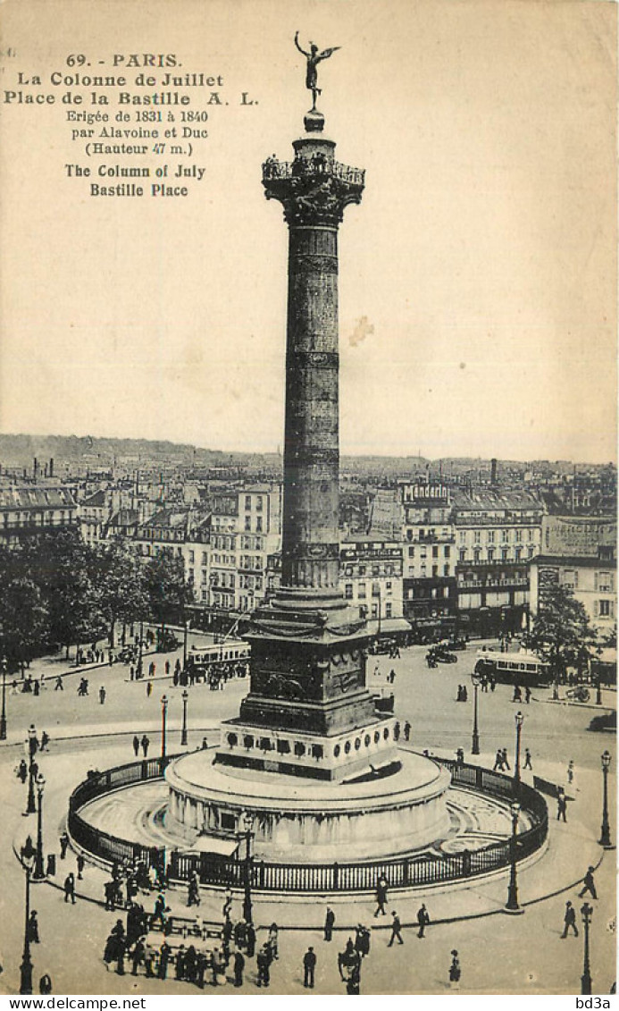 75 - PARIS - PLACE DE LA BASTILLE - Distretto: 11