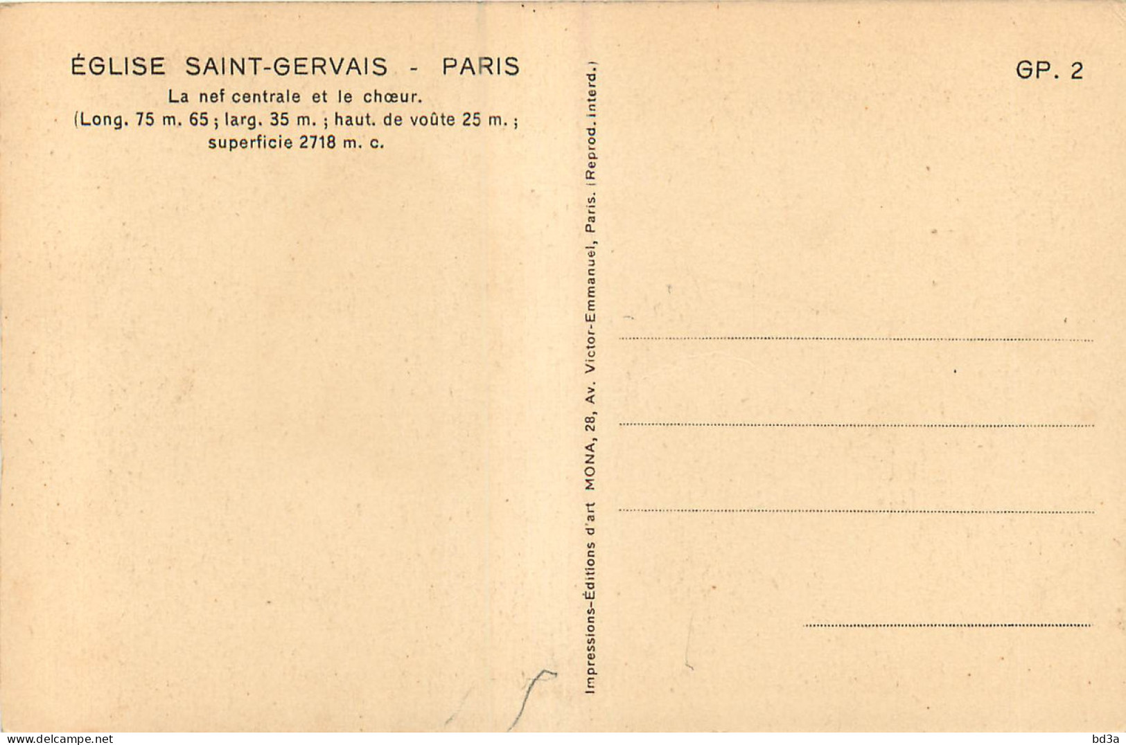 75 - PARIS - EGLISE SAINT GERVAIS - Eglises
