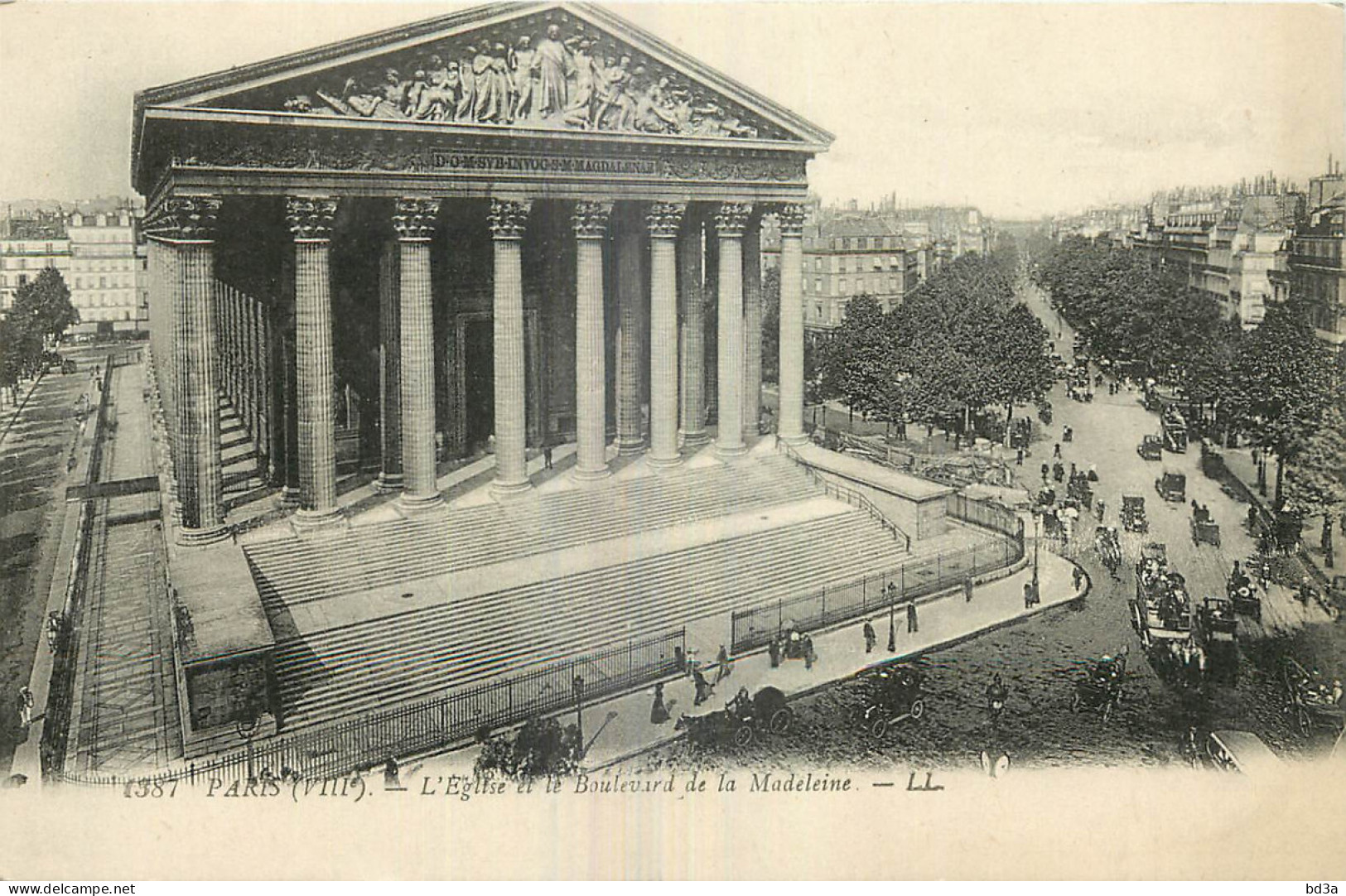 75 - PARIS - EGLISE ET BOULEVARD DE LA MADELEINE - Kirchen