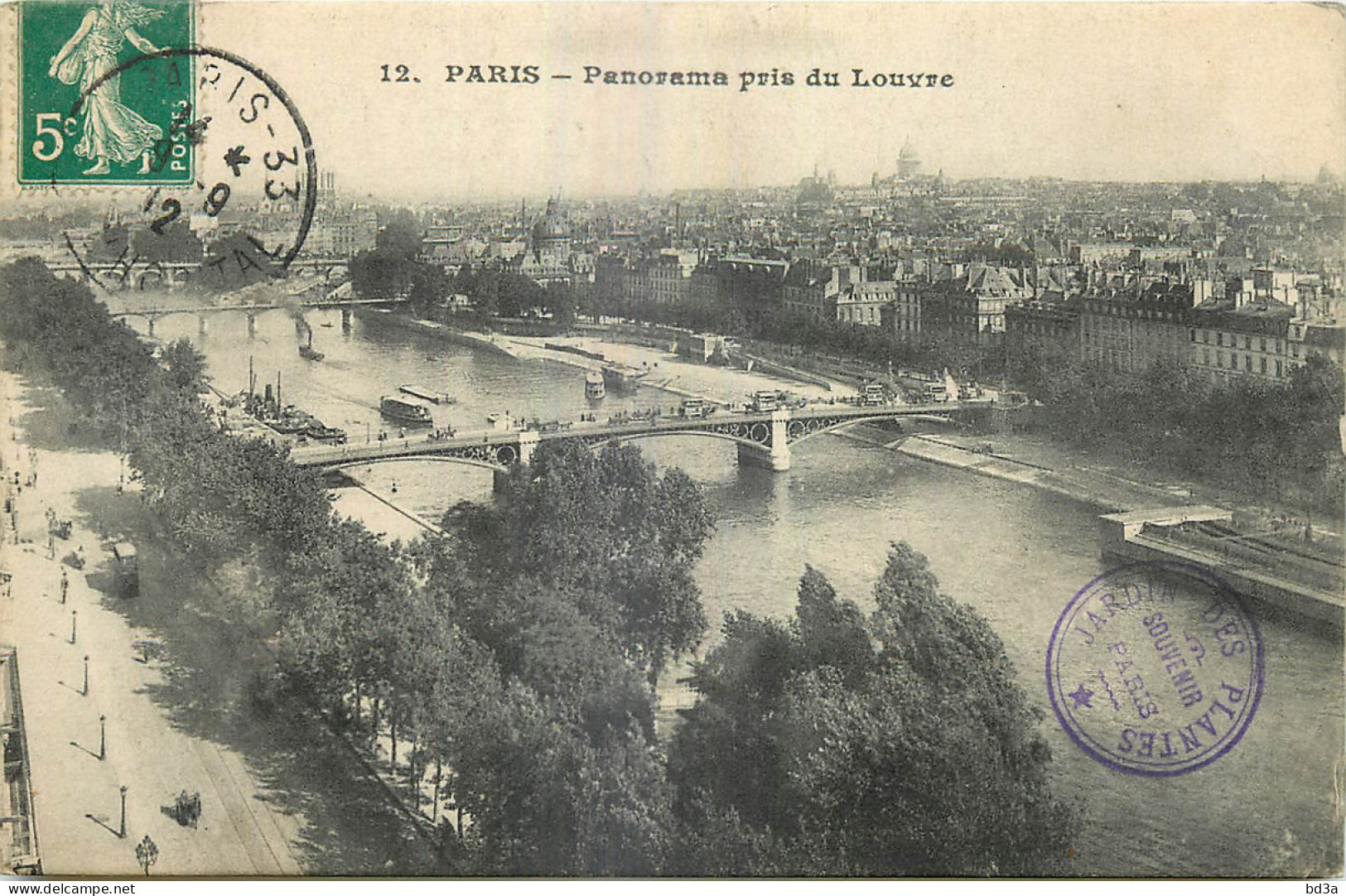 75 - PARIS - PANORAMA PRIS DU LOUVRE - Mehransichten, Panoramakarten