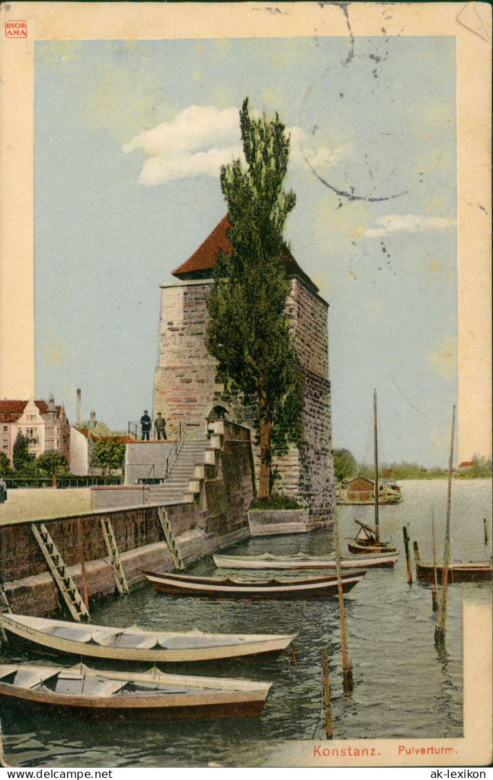 Ansichtskarte Konstanz Pulverturm. DIORAMA AK 1914 - Konstanz