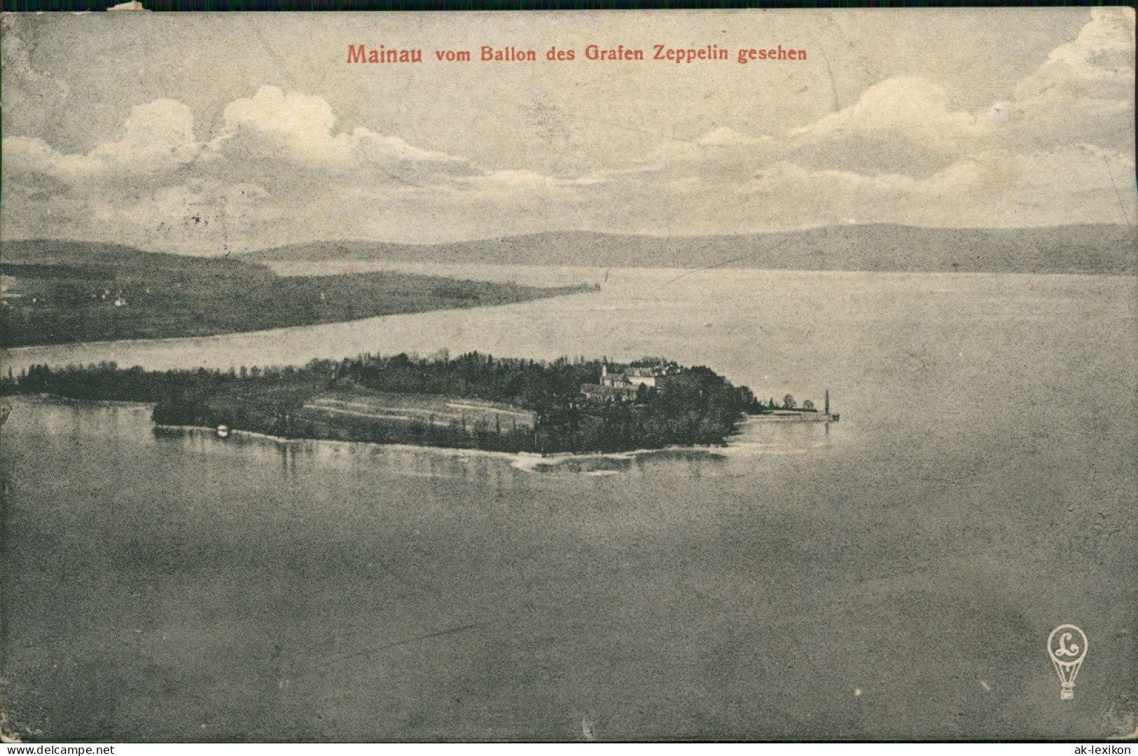 Ansichtskarte Konstanz Vom Ballon Des Grafen Zeppelin Gesehen Luftbild 1913 - Konstanz