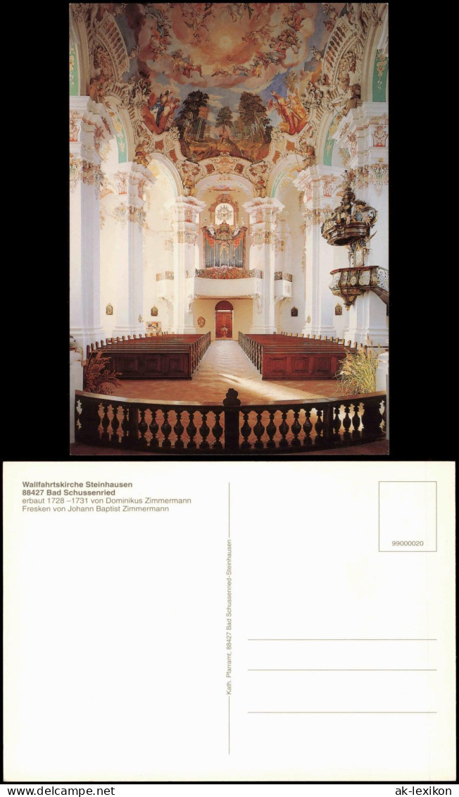 Bad Schussenried Wallfahrtskirche Steinhausen (Innenansicht, Deckengemälde) 1990 - Autres & Non Classés