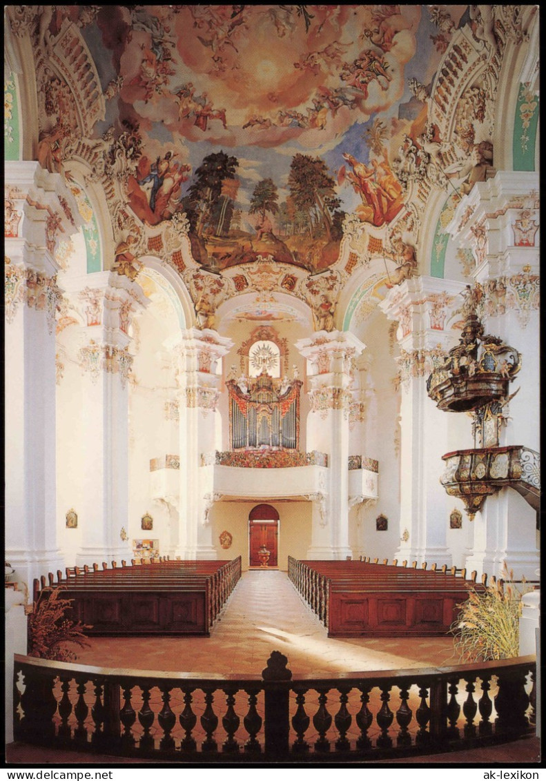 Bad Schussenried Wallfahrtskirche Steinhausen (Innenansicht, Deckengemälde) 1990 - Autres & Non Classés