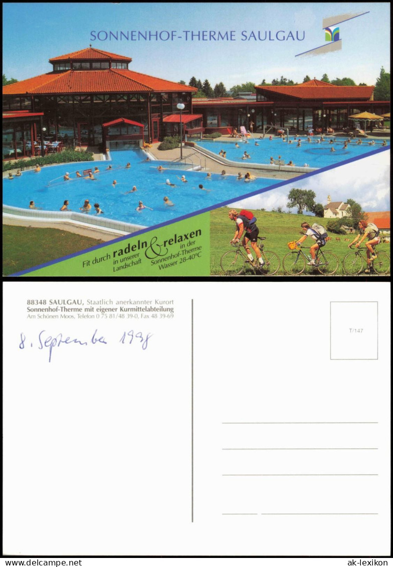 Ansichtskarte Bad Saulgau SONNENHOF-THERME SAULGAU 1998 - Autres & Non Classés