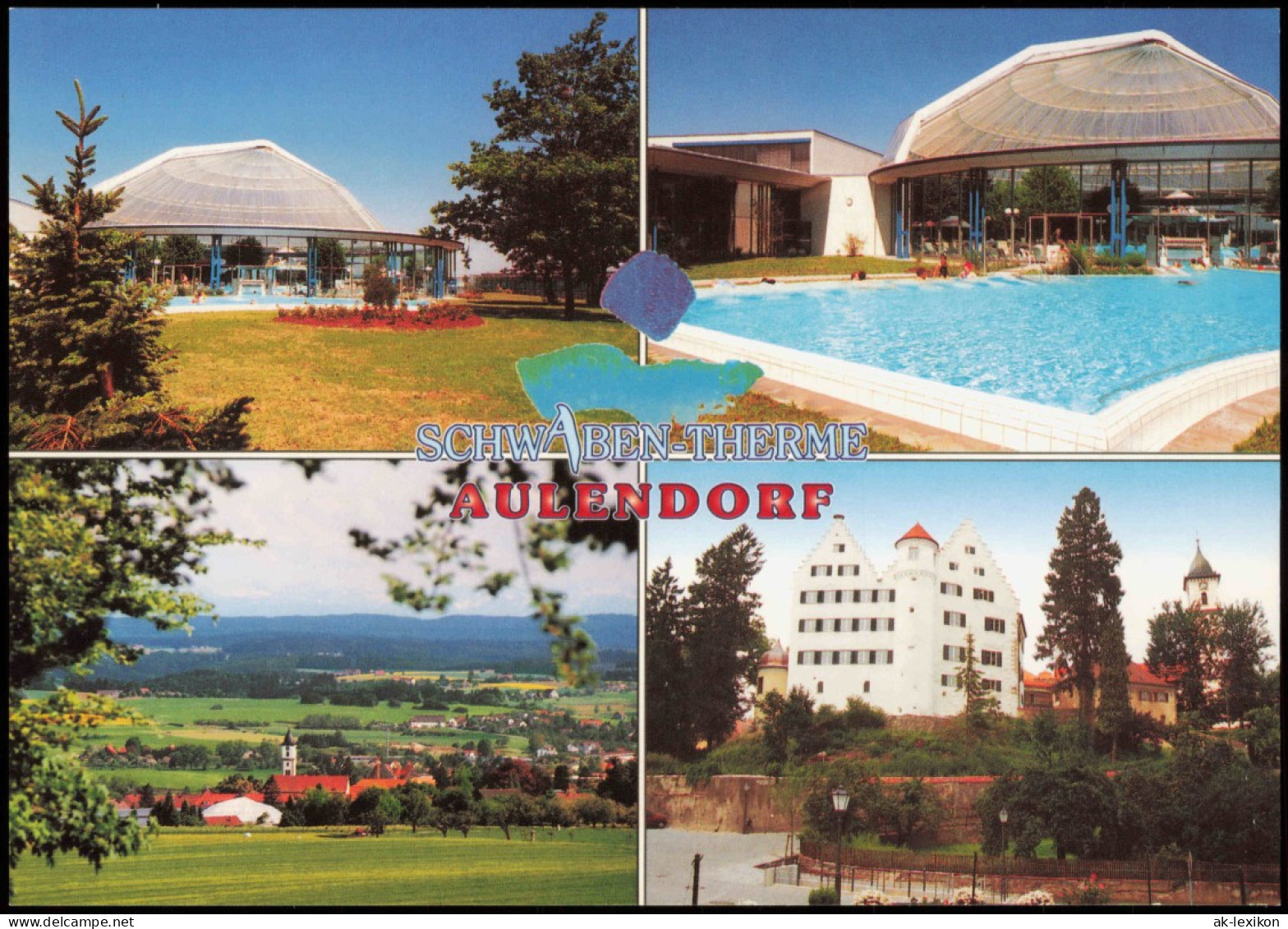 Ansichtskarte Aulendorf Schwaben-Therme (Mehrbildkarte) 2000 - Autres & Non Classés