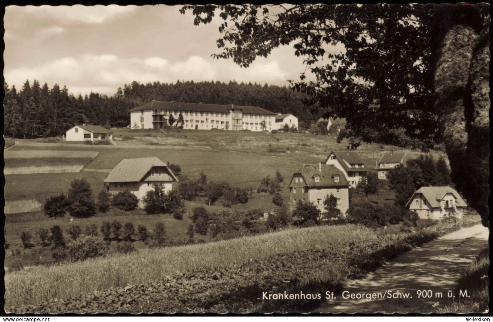 Ansichtskarte St. Georgen (Schwarzwald) Krankenhaus 1961 - Autres & Non Classés