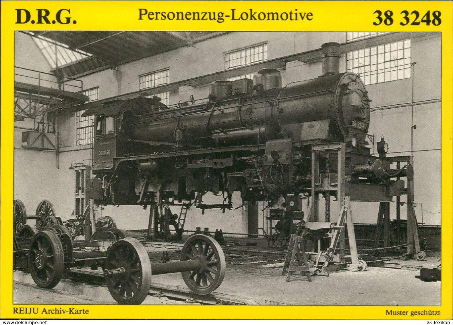 Dampf-Personenzuglokomotive 38 3248 Verkehr/KFZ - Eisenbahn/Zug/Lokomotive 1990 - Trains