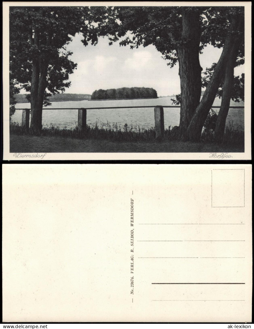 Ansichtskarte Wermsdorf Horstsee Vom Ufer Aus 1928 - Wermsdorf