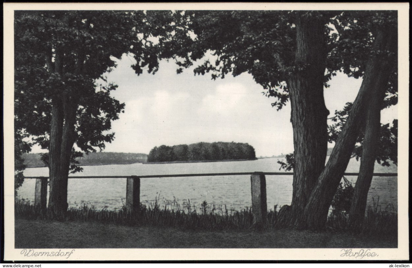 Ansichtskarte Wermsdorf Horstsee Vom Ufer Aus 1928 - Wermsdorf