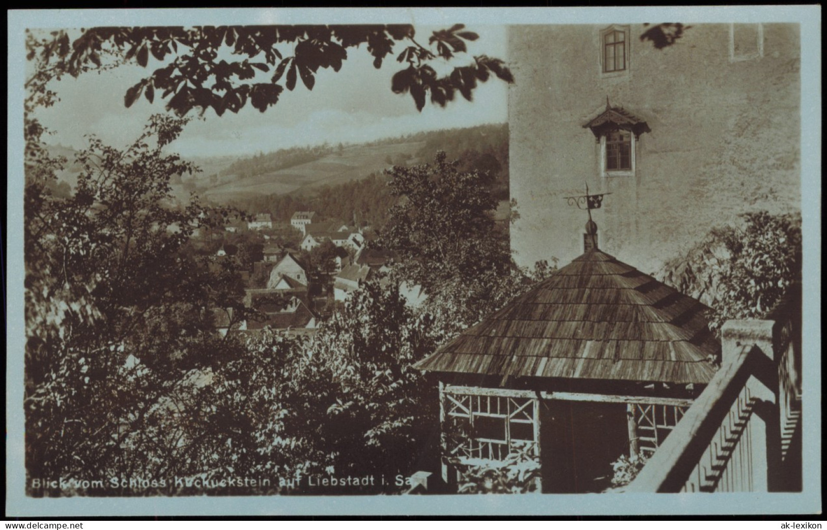 Ansichtskarte Liebstadt Blick Vom Schloß Kuckuckstein 1926 - Liebstadt