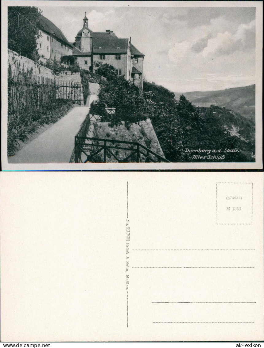 Ansichtskarte Dornburg-Dornburg-Camburg Altes Schloß 1922 - Other & Unclassified