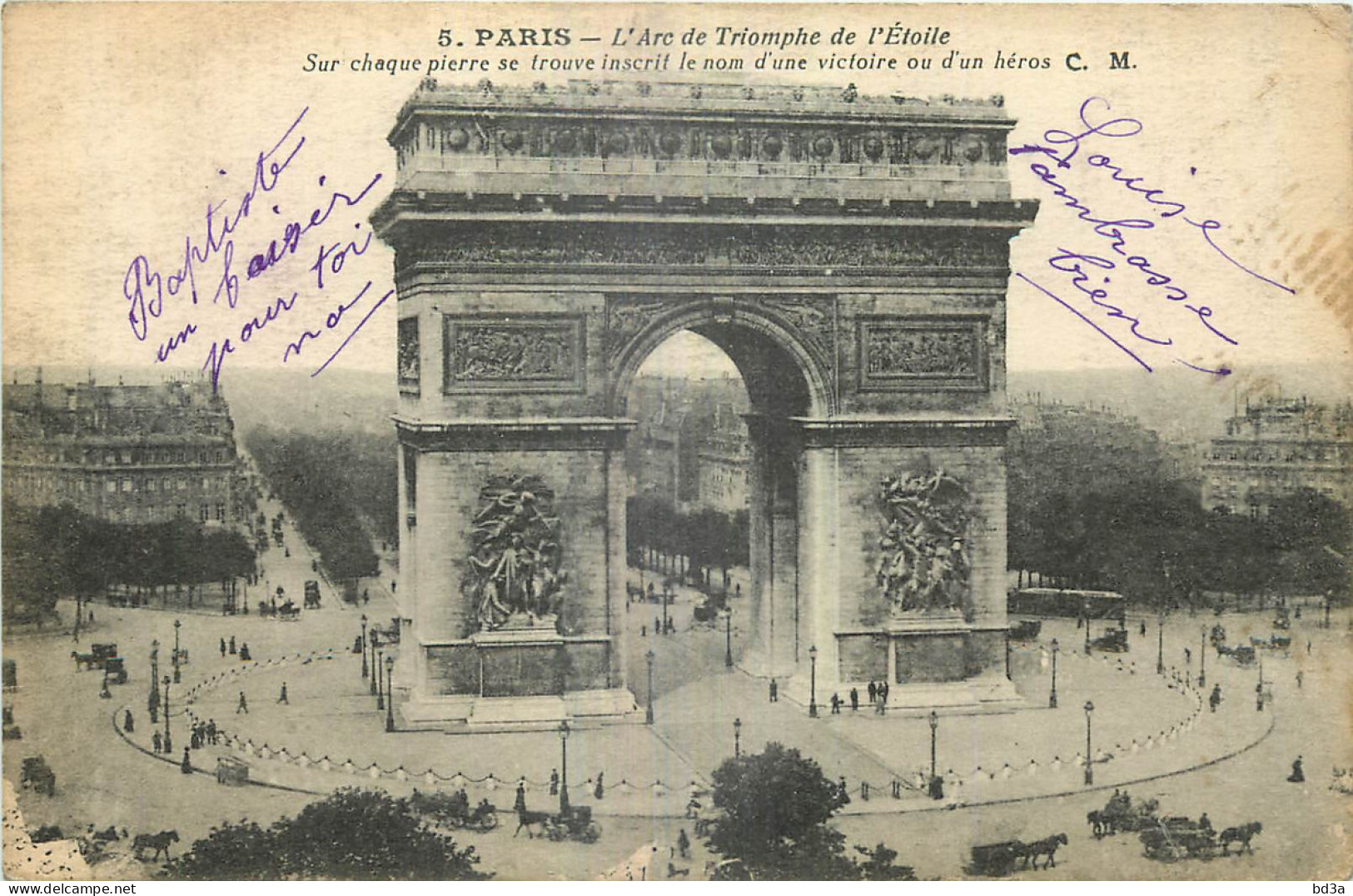 75 - PARIS - ARC DE TRIOMPHE - Triumphbogen