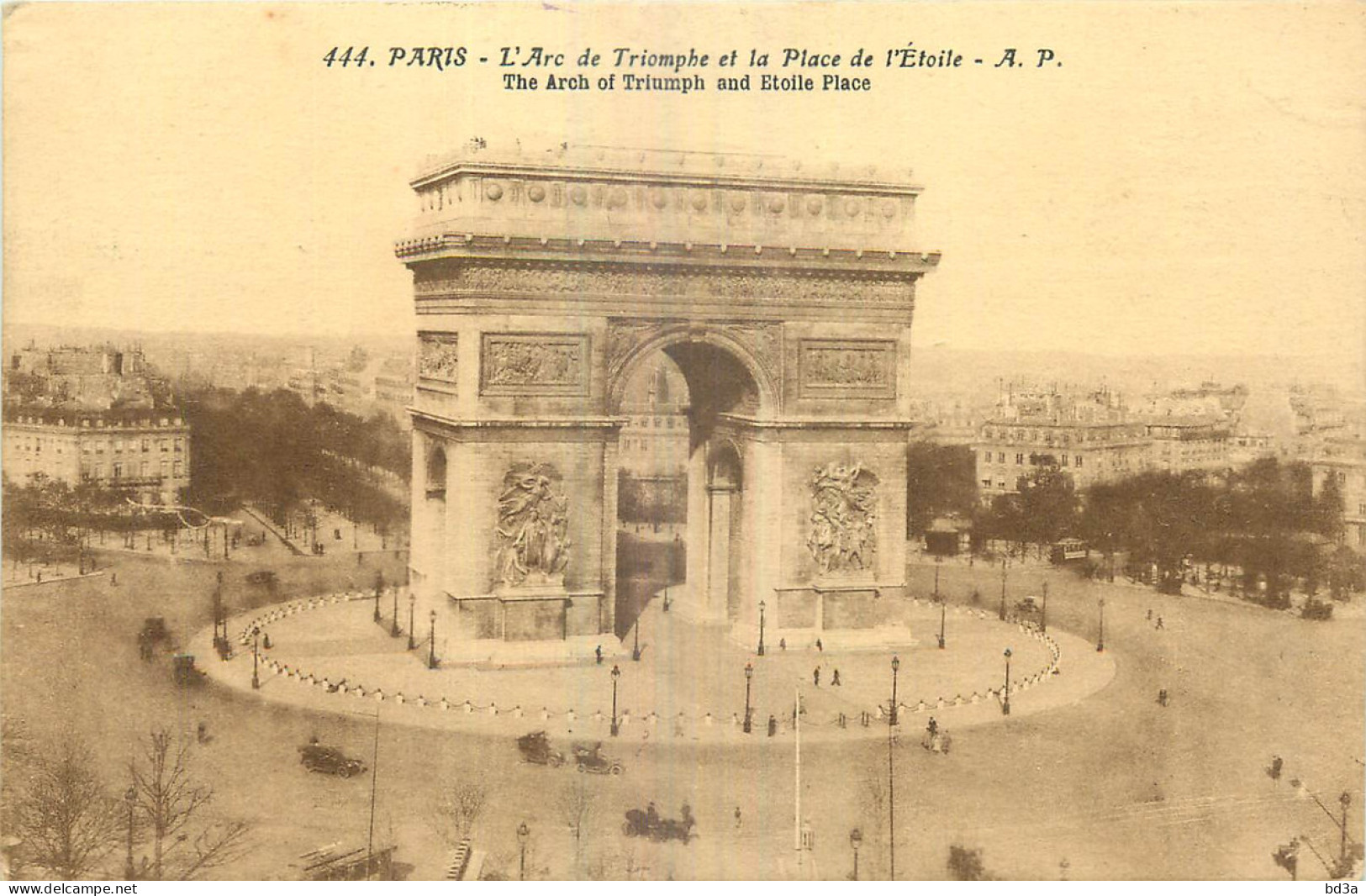 75 - PARIS - ARC DE TRIOMPHE - Triumphbogen