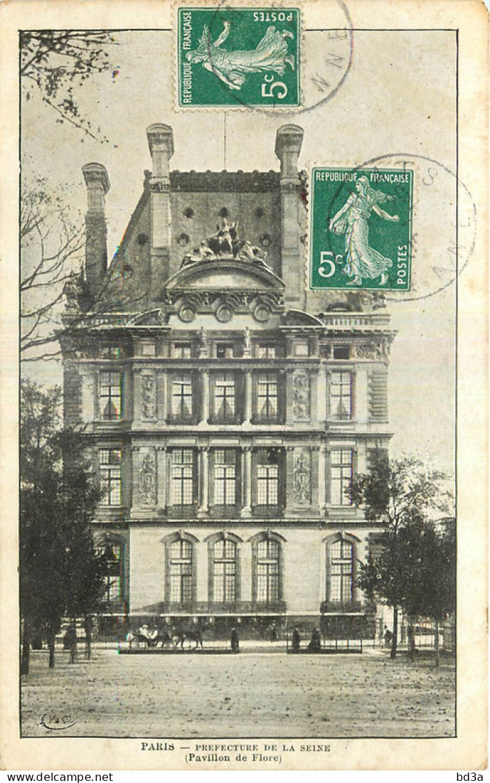 75 - PARIS - PREFECTURE DE LA SEINE - PAVILLON FLORE - Andere Monumenten, Gebouwen