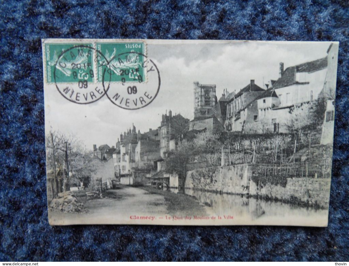 KB11/1225-Clamecy Quai Des Moulins De La Ville 1909 - Clamecy