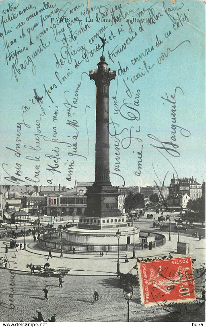 75 - PARIS - PLACE DE LA BASTILLE - Andere Monumenten, Gebouwen