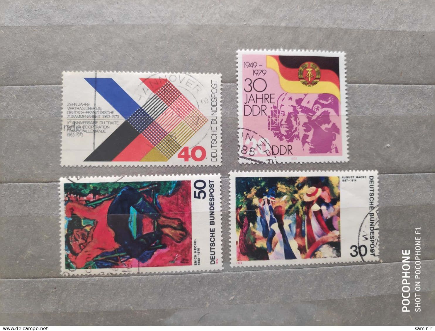 1973-1979	Germany	Flag Painting (F97) - Used Stamps