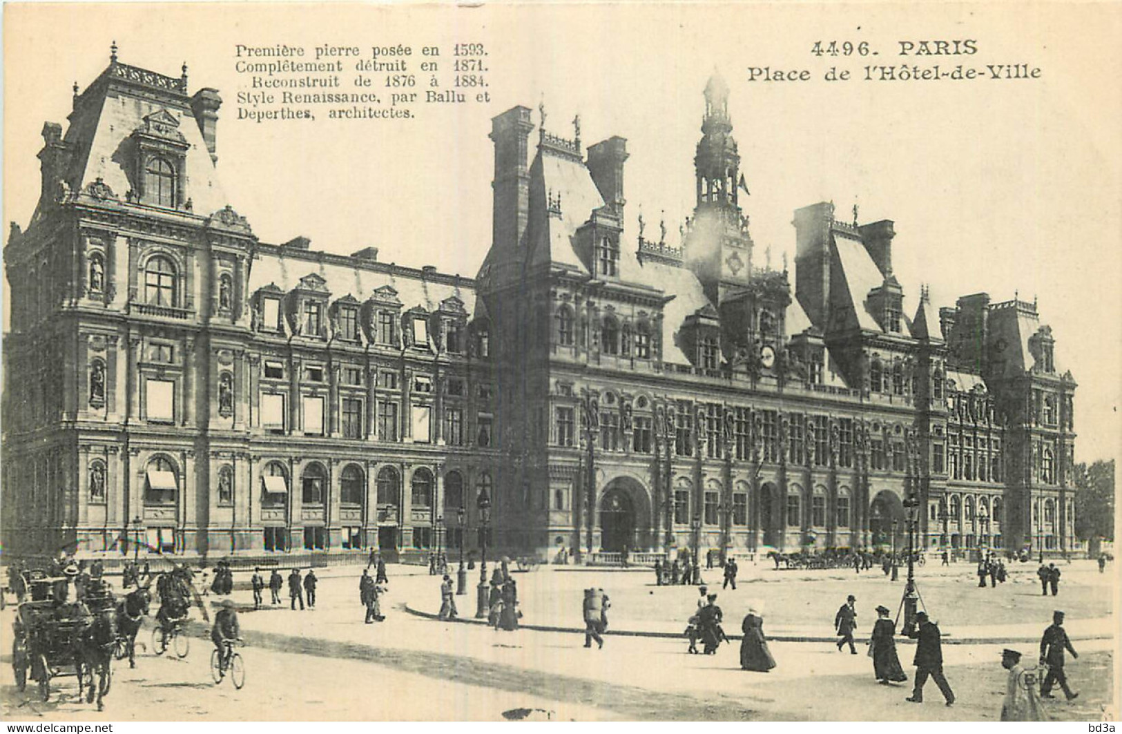 75 - PARIS - PLACE DE L'HOTEL DE VILLE - Paris (01)