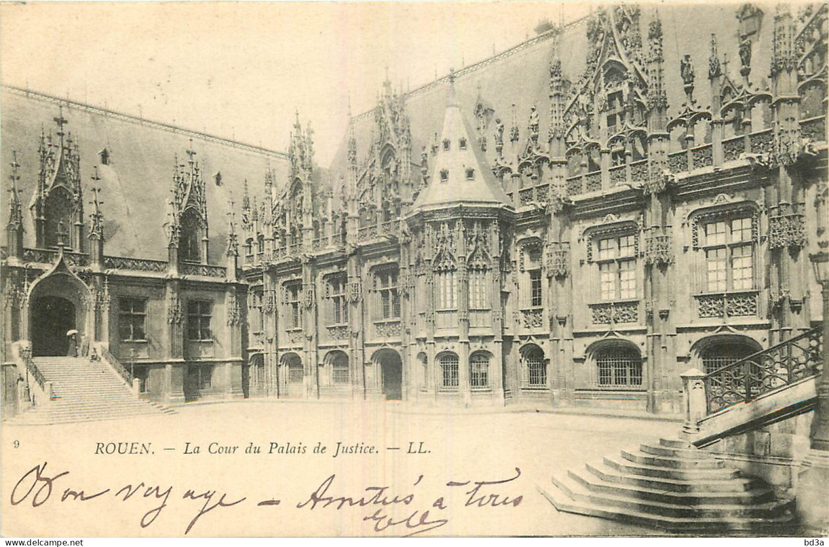 76 - ROUEN - COUR DU PALAIS DE JUSTICE - Rouen