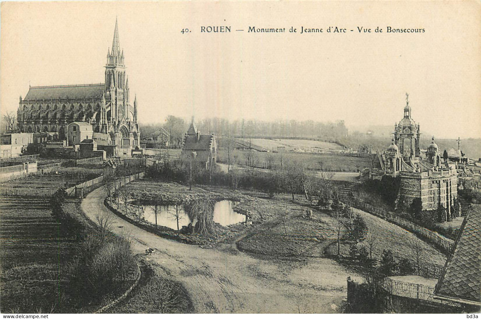 76 - ROUEN - BONSECOURS - MONUMENT JEANNE D'ARC - Bonsecours