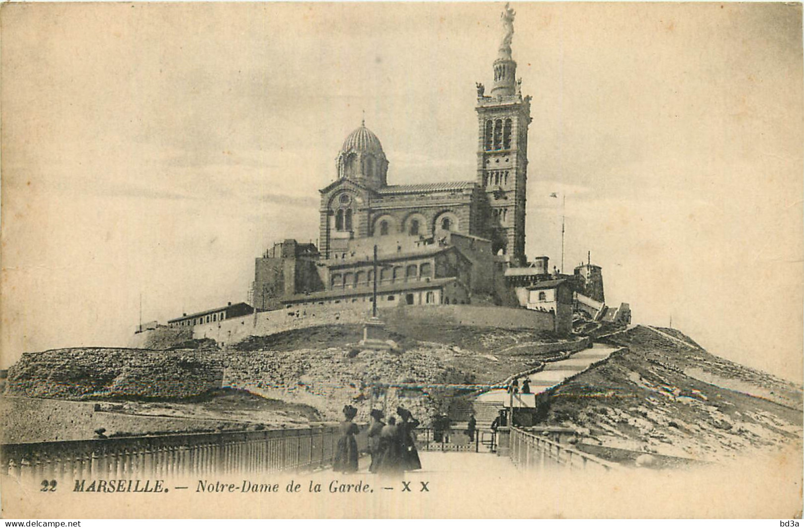 13 - MARSEILLE - NOTRE DAME DE LA GARDE - Notre-Dame De La Garde, Aufzug Und Marienfigur