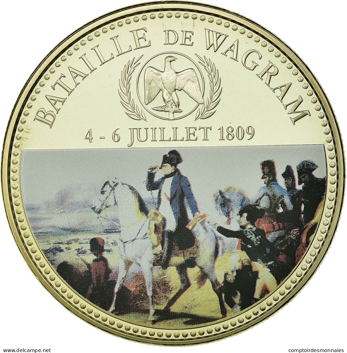 France, Médaille, Napoléon Ier, Bataille De Wagram (1809), FDC, Copper-nickel - Andere & Zonder Classificatie