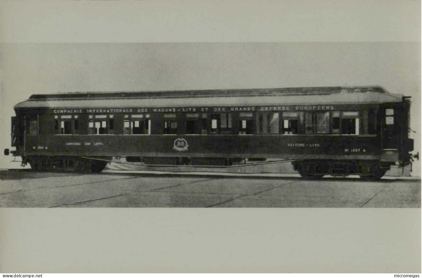 Reproduction - Wagon-lits N° 1657 - Trains