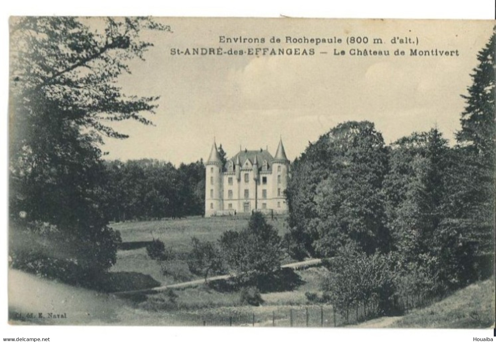 CPA Le Château De Montivert - Saint André Des Effrangeas(07) - Rochemaure