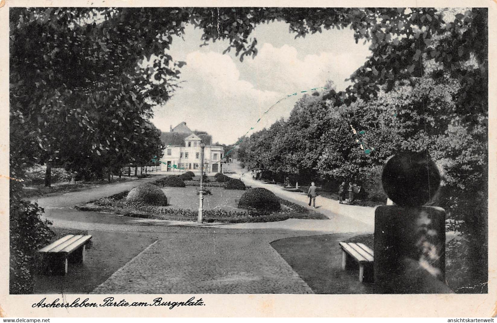 Aschersleben Partie Am Burgplatz Gl1941 #171.828 - Sonstige & Ohne Zuordnung