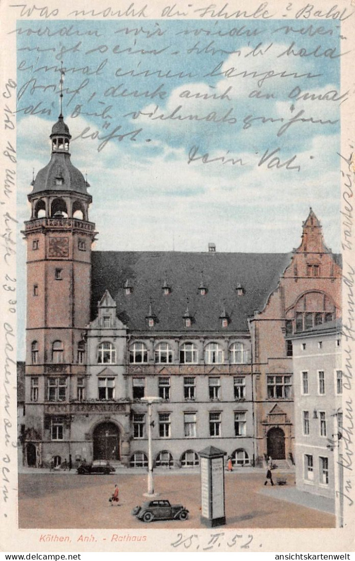 Köthen (Anhalt) Rathaus Gl1952 #171.839 - Sonstige & Ohne Zuordnung