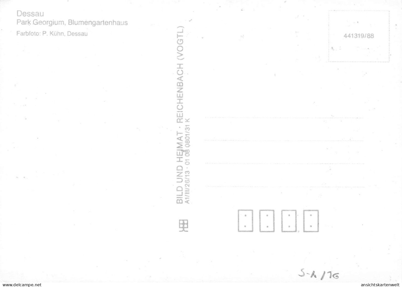 Dessau Park Georgium Blumengartenhaus Ngl #171.856 - Andere & Zonder Classificatie