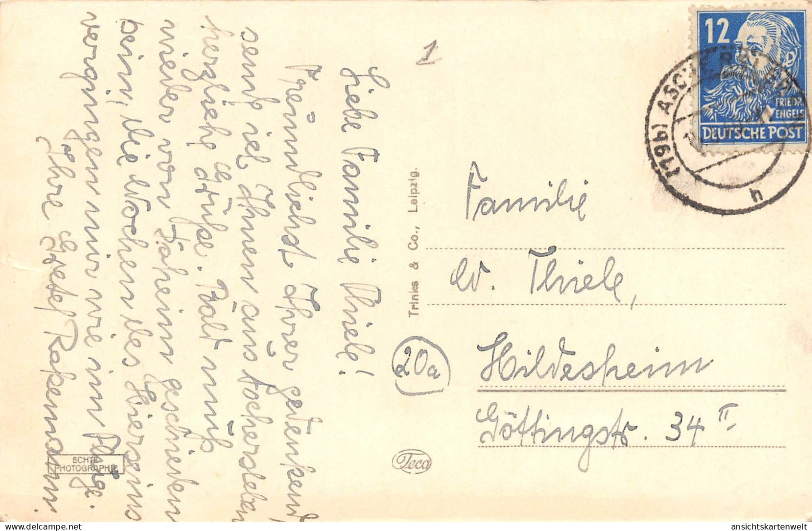 Aschersleben Teilansichten Mehrbildkarte Glca.1940 #171.829 - Other & Unclassified