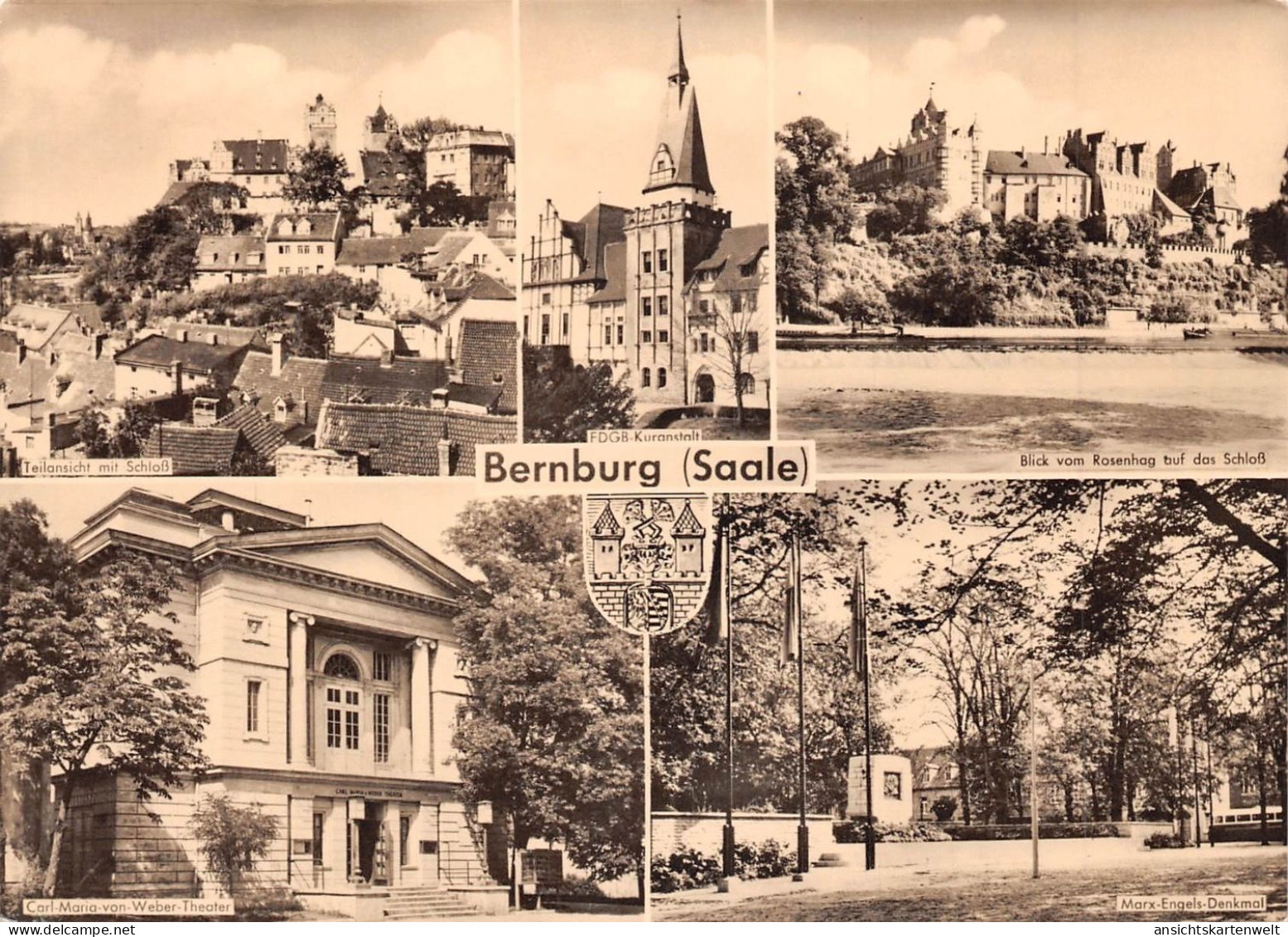 Bernburg (Saale) Teilansichten Mehrbildkarte Gl1963 #171.838 - Sonstige & Ohne Zuordnung