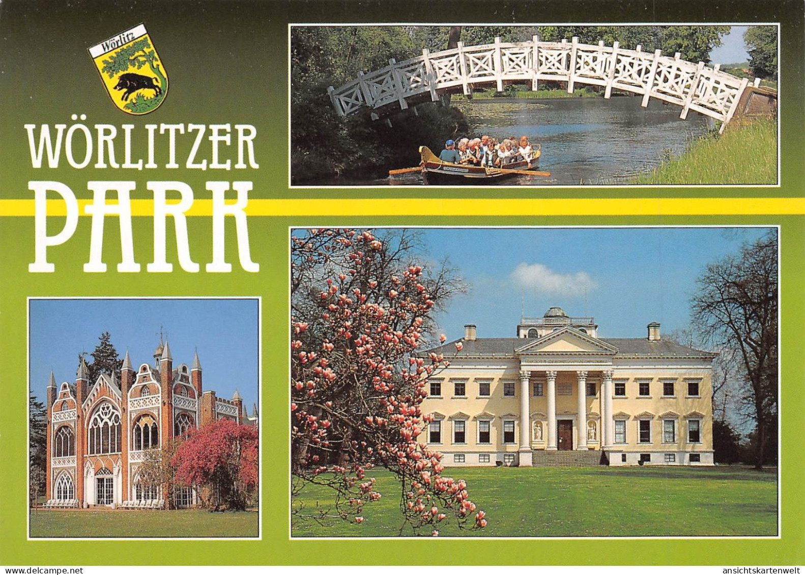 Wörlitz Wörlitzer Park Weiße Brücke Gotisches Haus Schloss Ngl #171.848 - Sonstige & Ohne Zuordnung