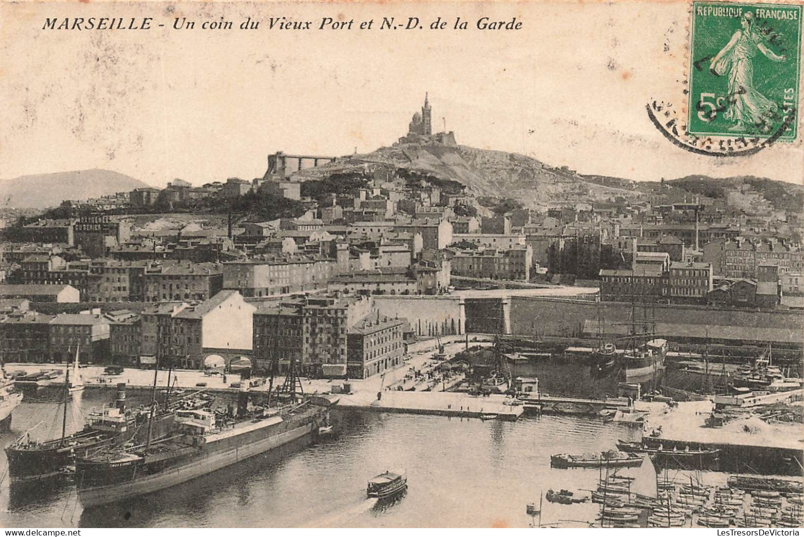 FRANCE - Marseille - Un Coin Du Vieux Port Et Notre Dame De La Gare - Carte Postale Ancienne - Zonder Classificatie