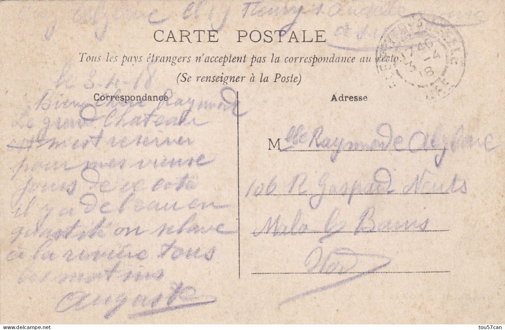 FLEURY  SUR  ANDELLE  -  EURE  -  (27)  -  CPA  1918. - Autres & Non Classés