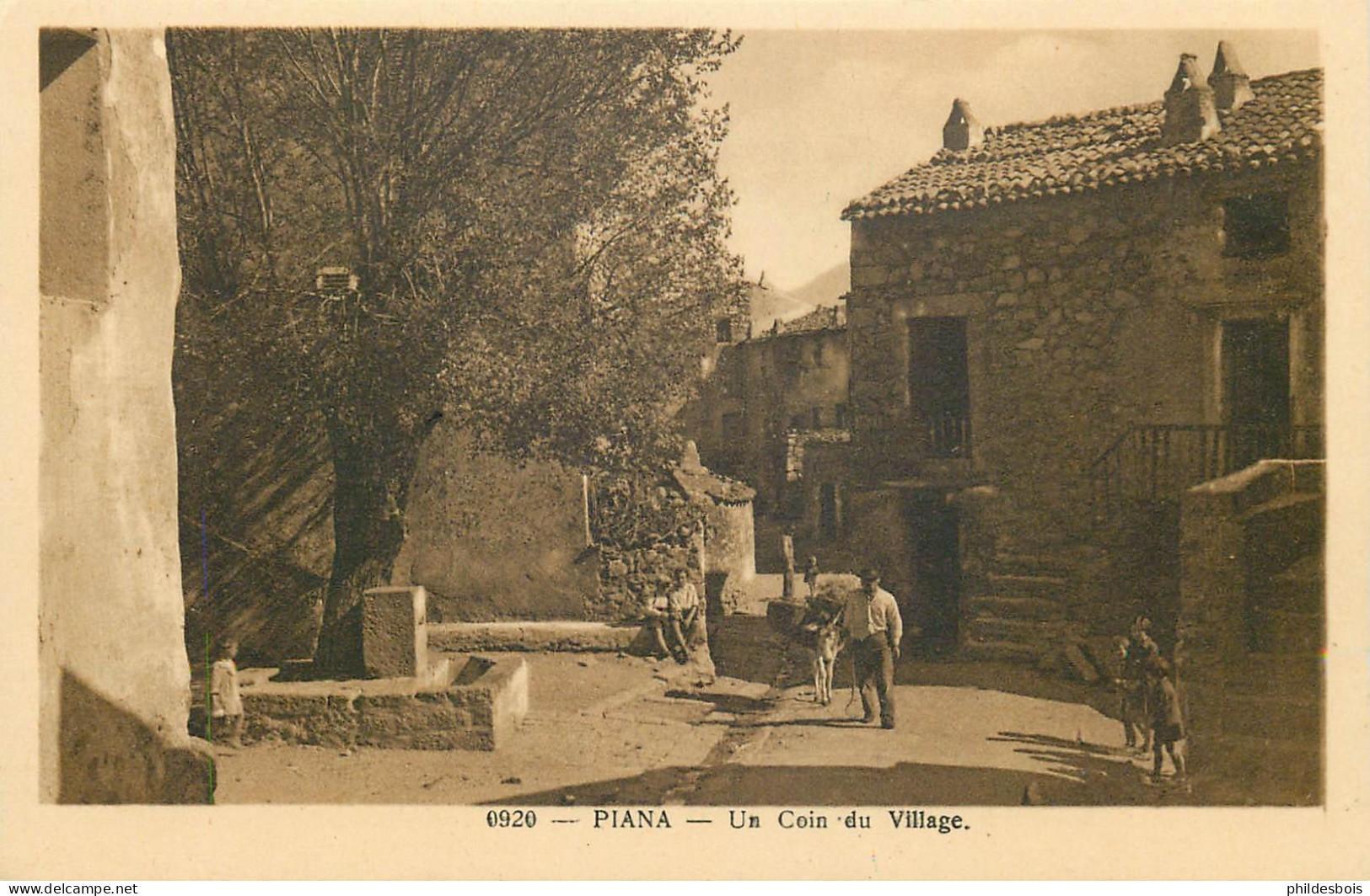 CORSE  PIANA  Un Coin Du Village - Other & Unclassified