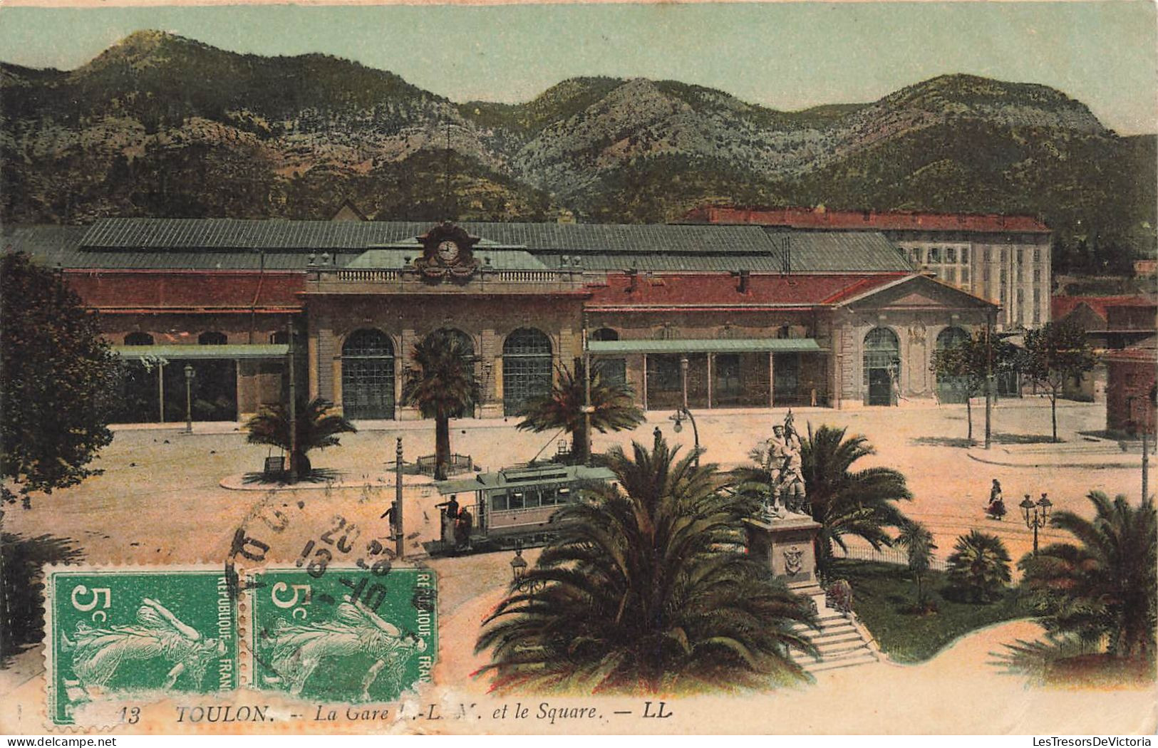 FRANCE - Toulon - La Gare Et La Square - Carte Postale Ancienne - Toulon