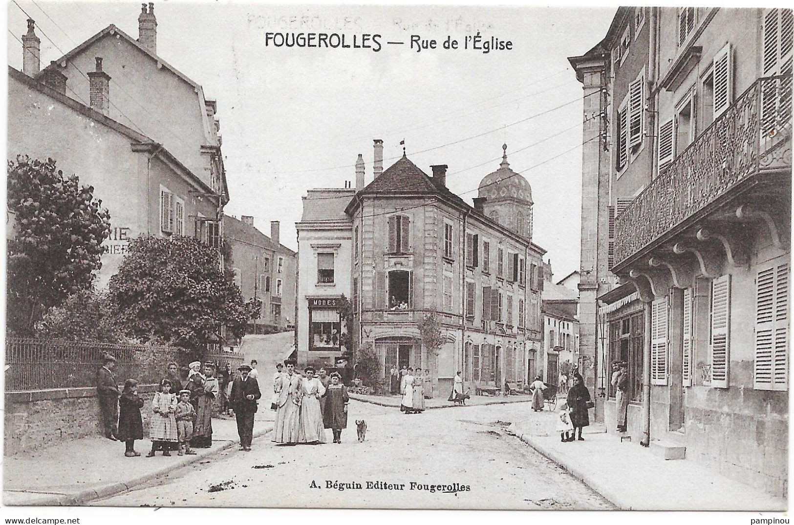 70 - FOUGEROLLES - Rue De L'église - Animée - Otros & Sin Clasificación