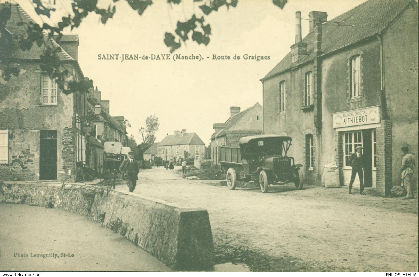 CPA CP St Saint Jean De Daye Route De Graignes Photo Letreguilly St Lo - Other & Unclassified