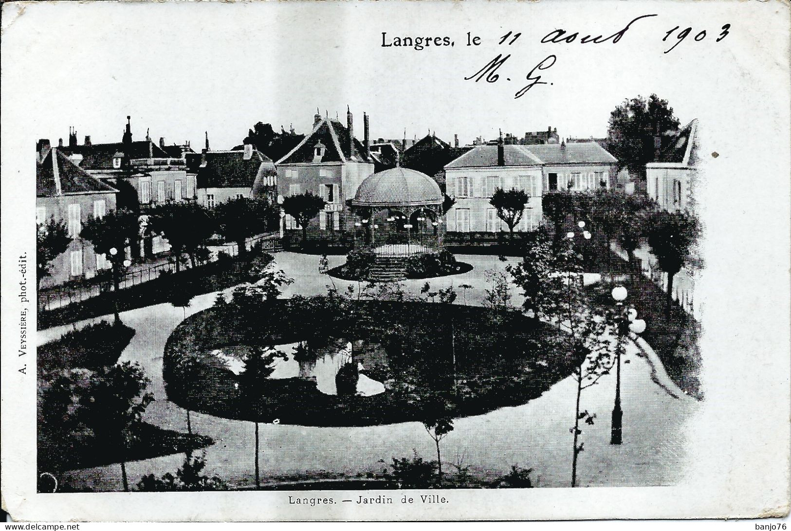 Lot 8 CPA Langres (52) - Editeur A. Veyssière - 1903