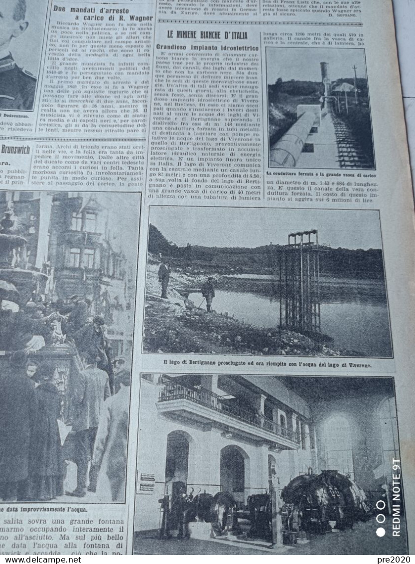 LA DOMENICA DEL CORRIERE 1913 ALTARE VIVERONE CAGLIARI TAVERNA CATANZARO - Autres & Non Classés