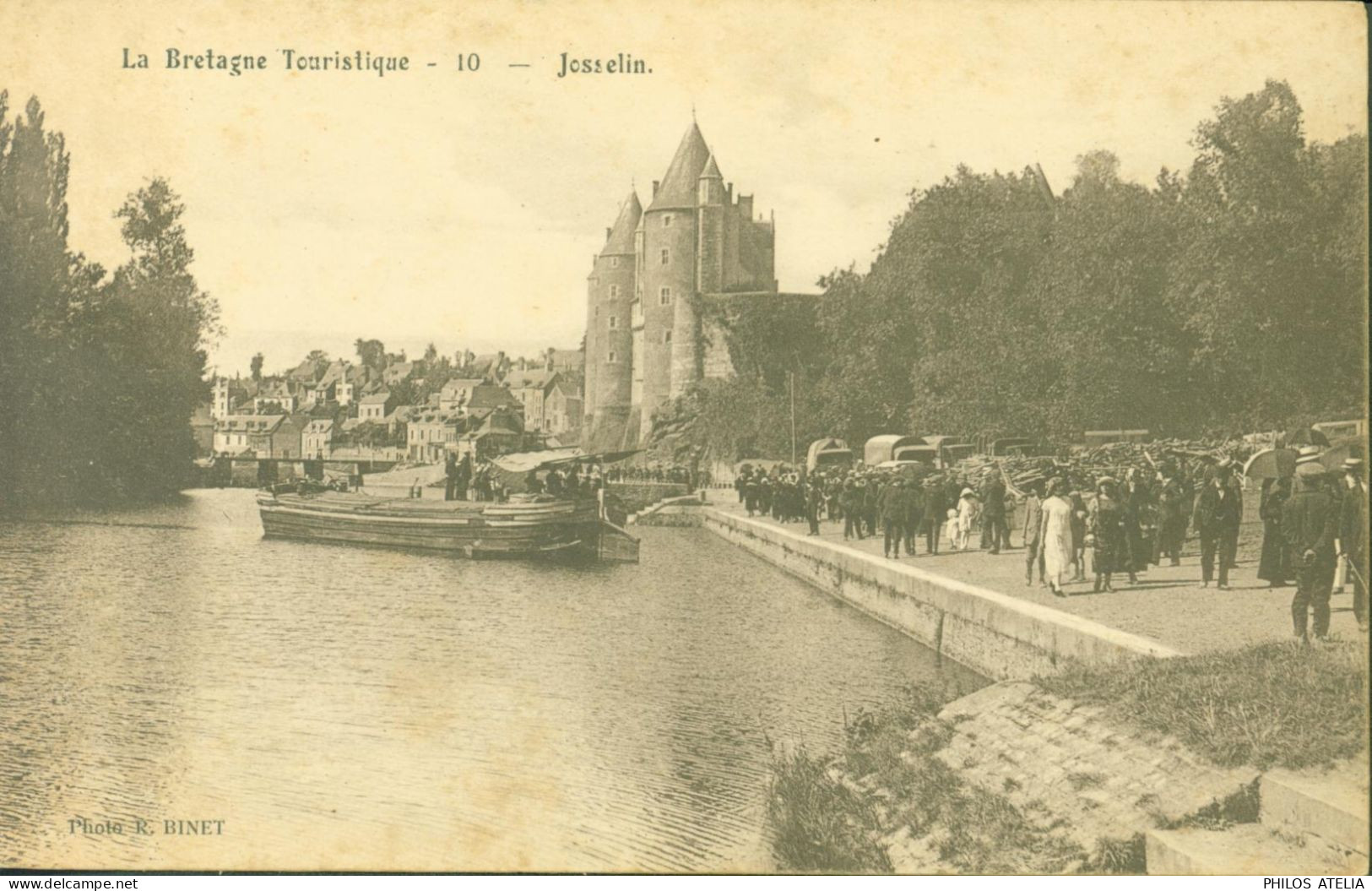 CPA CP La Bretagne Touristique Josselin Photo Binet - Josselin