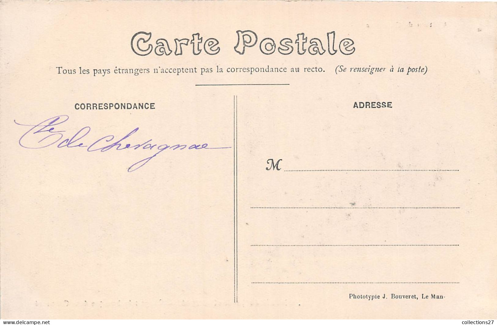 72-CONNERRE- CIRCUIT DE LA SARTHE 1906 - VIRAGE TRES BRUSQUES DANS CONNERRE - Connerre